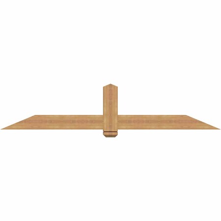 Ekena Millwork Eugene Smooth Timber Gable Bracket, Western Red Cedar, 84"W x 17"H x 5 1/2"D x 5 1/2"F, 5/12 Pitch GBW084X17X0606EUG00SWR